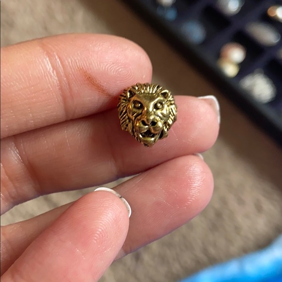 🔴SALE Men / women onyx & copper beads + lion - Picture 2 of 8